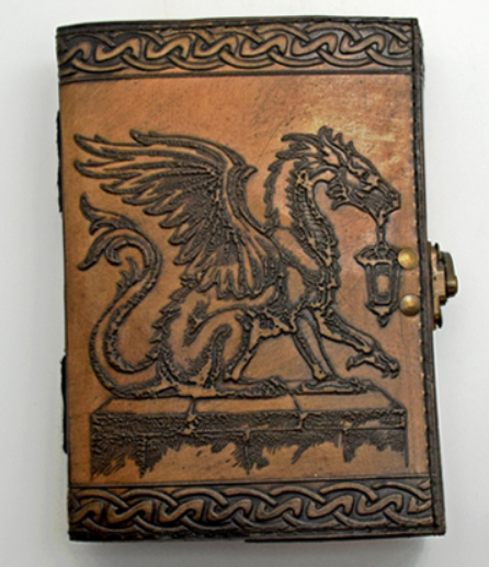 Dragon Leather Embossed Journal with Aged Paper