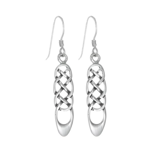 Toucan - Sterling Silver Celtic Drop Earring