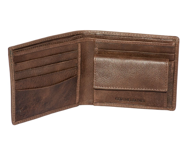 Five slot RFID gents brown wallet