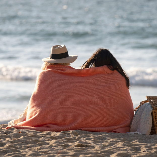 Soft knit wool blanket