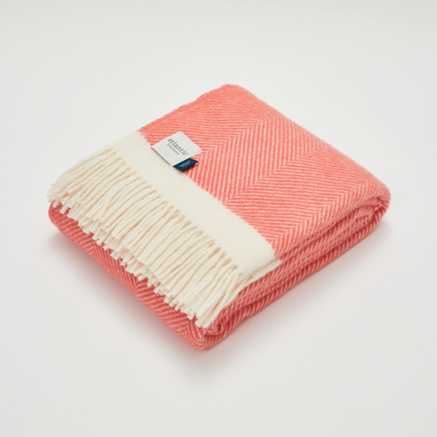 coral wool blanket