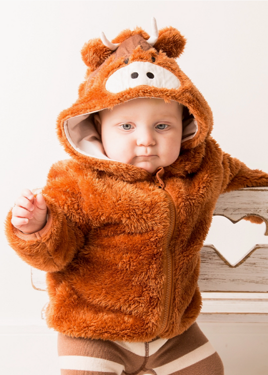 Neutral Hamish Highland Cow Hoodie