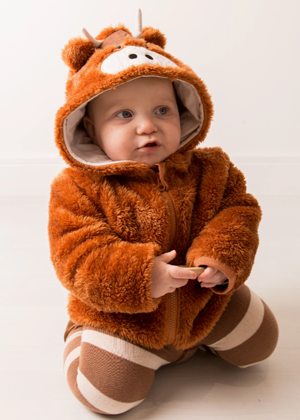 Neutral Hamish Highland Cow Hoodie