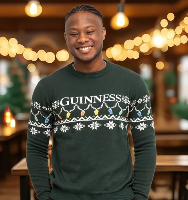 Guinness Holiday Pint Lights Sweater