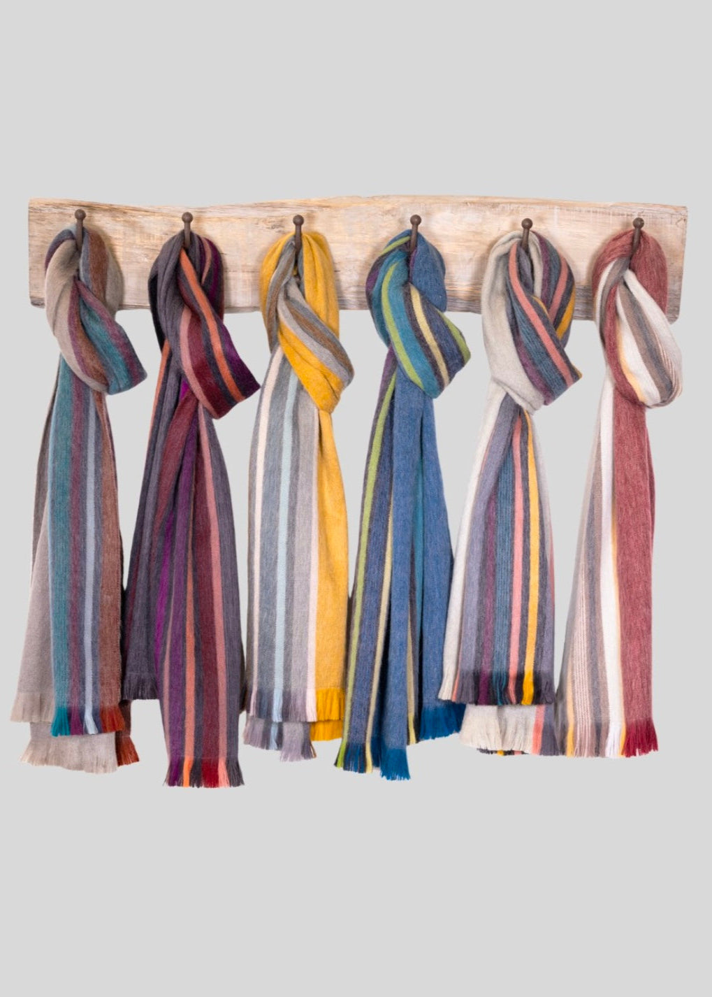Men's Alpaca Blend Striped Scarf