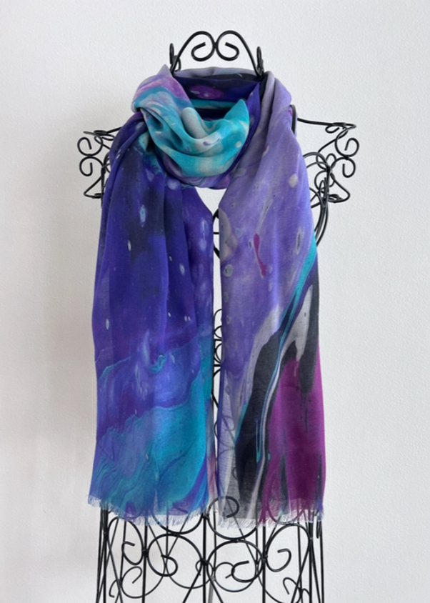 Silk Modal All Season Shawl/Scarf Purple Moon – Across The Pond