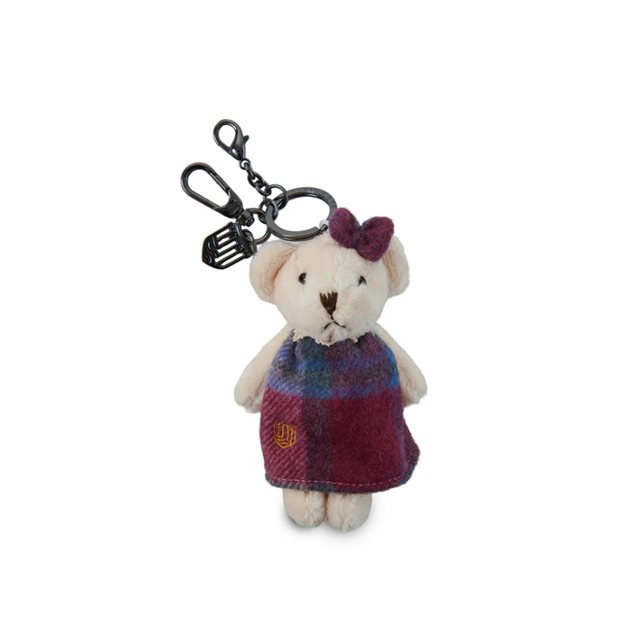 Harris Tweed Teddy Bear Keyring