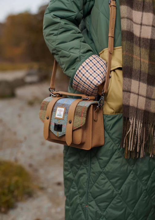 Harris Tweed Leather Mini Satchel