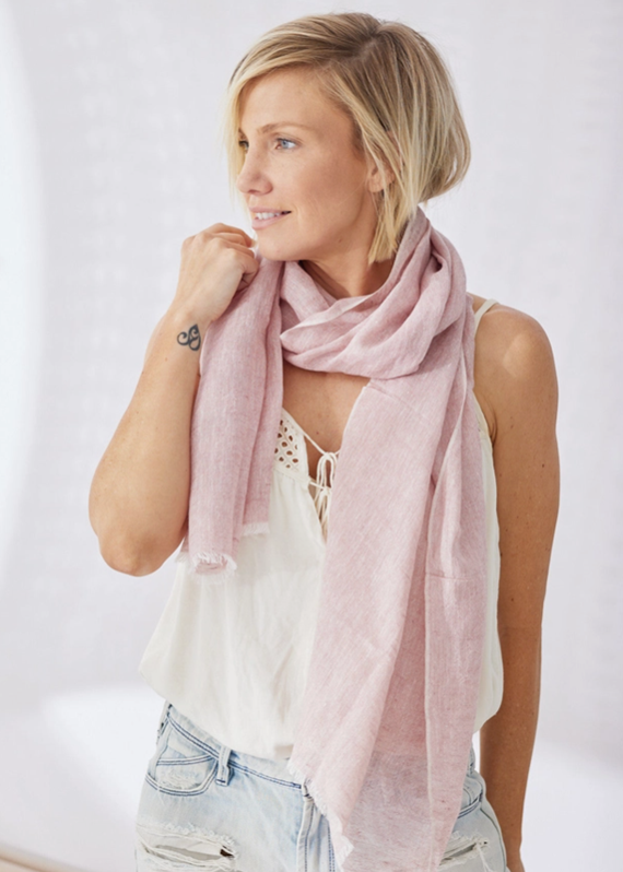 Linen scarf shawl