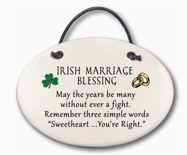 Ceramic Ornament - Irish Marriage Blessing
