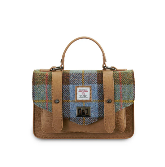 Harris Tweed Leather Medium Satchel
