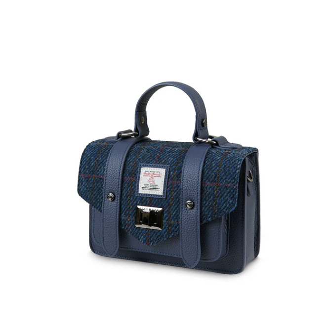Harris Tweed Leather Mini Satchel