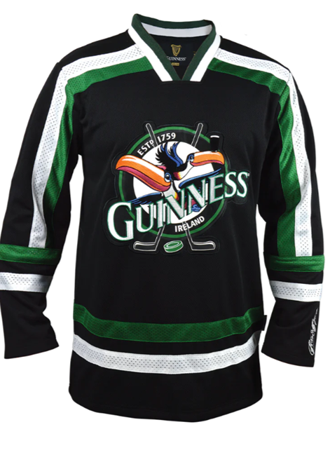 Toucan Hockey Jersey Black and Green