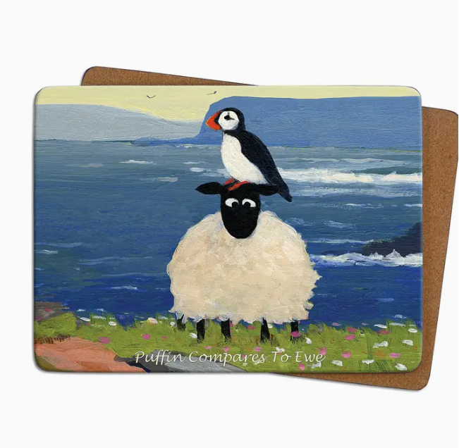 Table Mat - Puffin Compares To Ewe