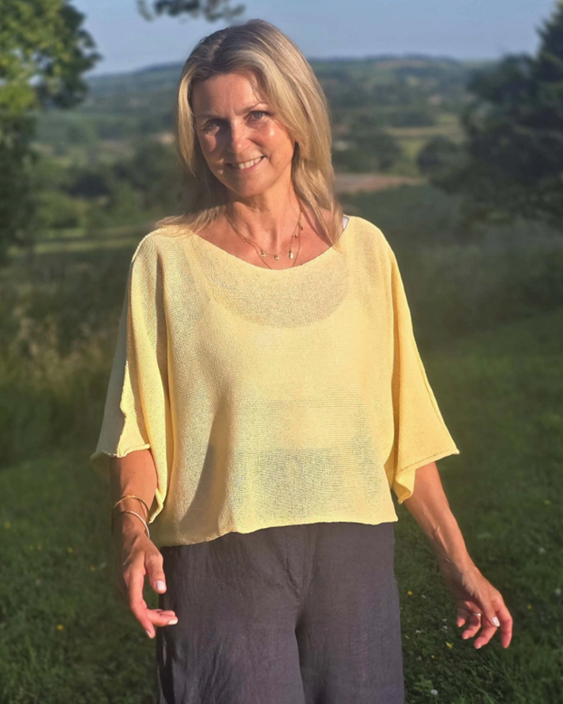 Cotton Blend Short Tunic Top
