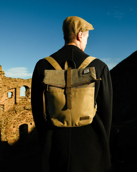 Harris Tweed Canvas Backpack