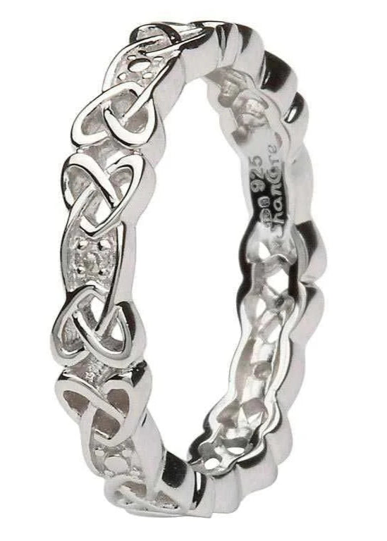 Celtic Knot Stone Set Ring