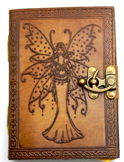 Fairy with Spotted Wings Leather Embossed Journal