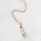 Vintage Glass Necklace -Three Jewel - Multicolored