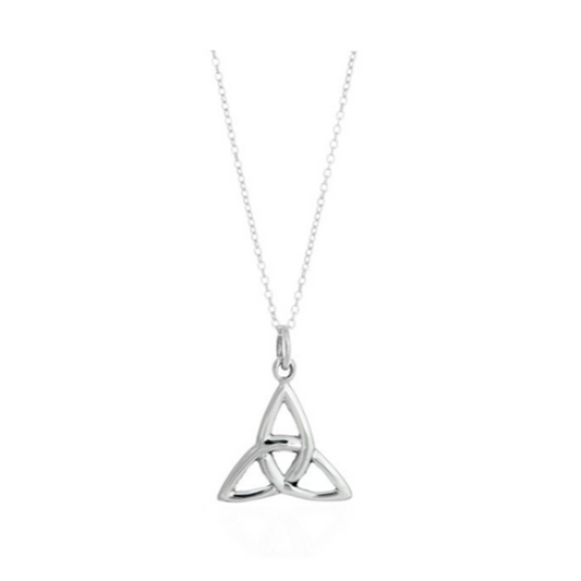 Toucan - Sterling Silver Celtic Trinity Knot Charm Necklace