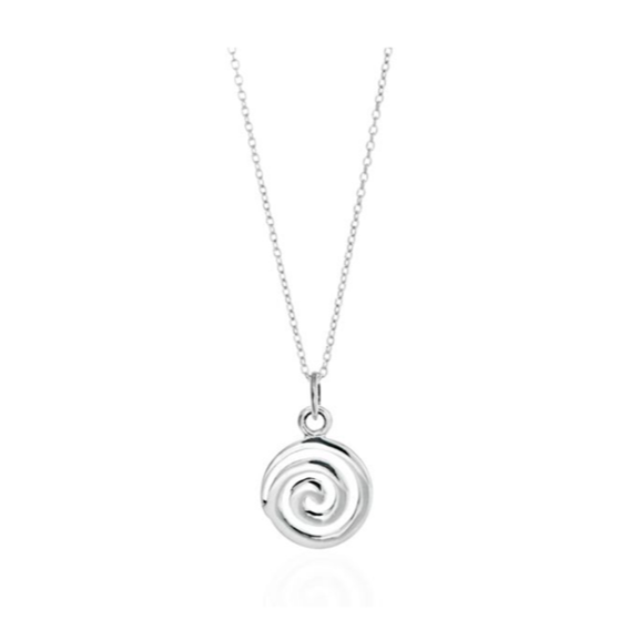 Toucan - Sterling Silver Celtic Circular Swirl Necklace