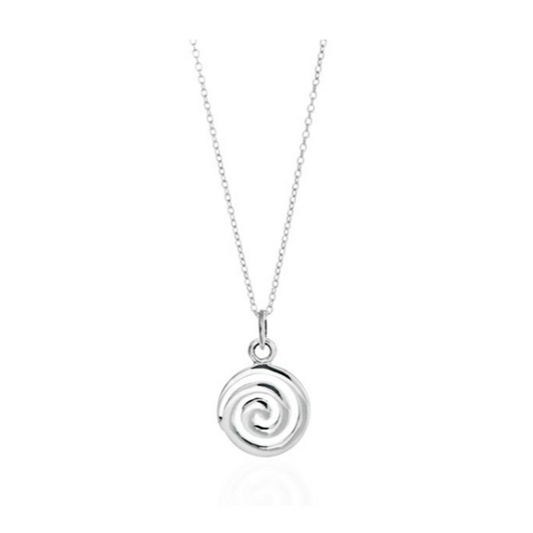 Toucan - Sterling Silver Celtic Circular Swirl Necklace