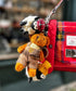 Harris Tweed Teddy Bear Keyring