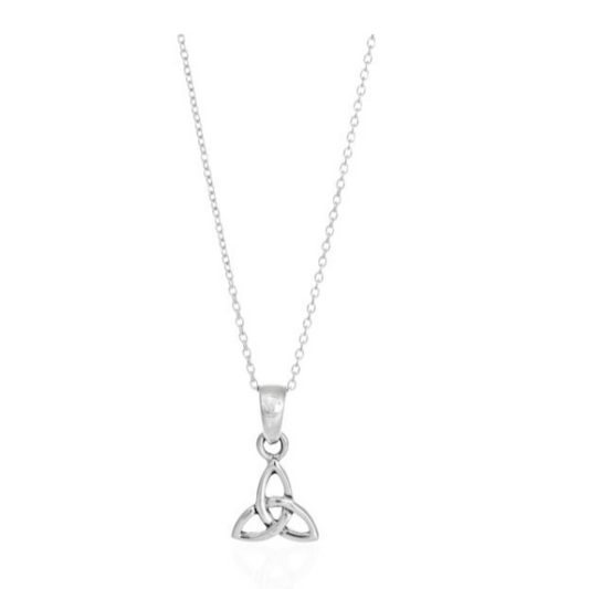 Toucan - Sterling Silver Celtic Triquetra Weave Pendant Necklace