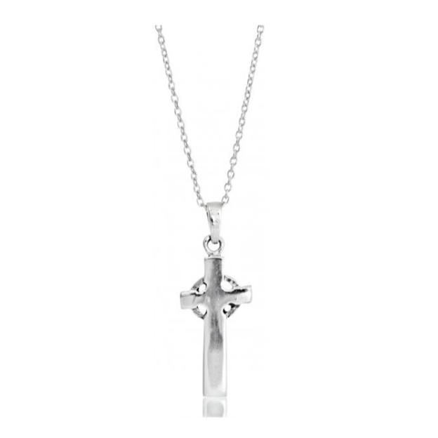 Toucan - Sterling Silver Plain Cross Necklace