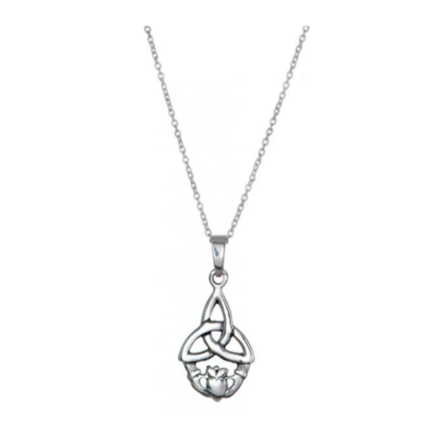 Toucan -  Sterling Silver Celtic Claddagh Necklace