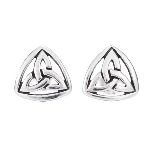 Toucan - Sterling Silver Small Trinity Knot Earrings