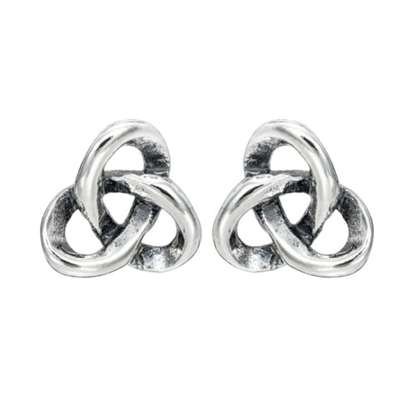 Toucan - Sterling Silver Trinty Knot Earrings