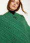 Aran poncho With Button