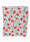 Lightweight Scarf - Poppy and Bluebell Flower