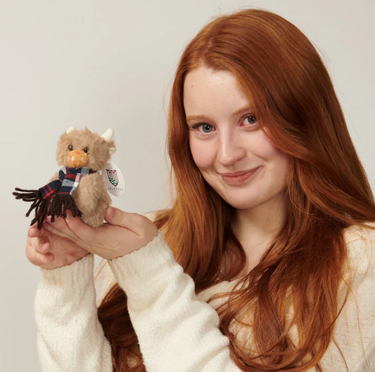 Angus The Highland Cow Keyring