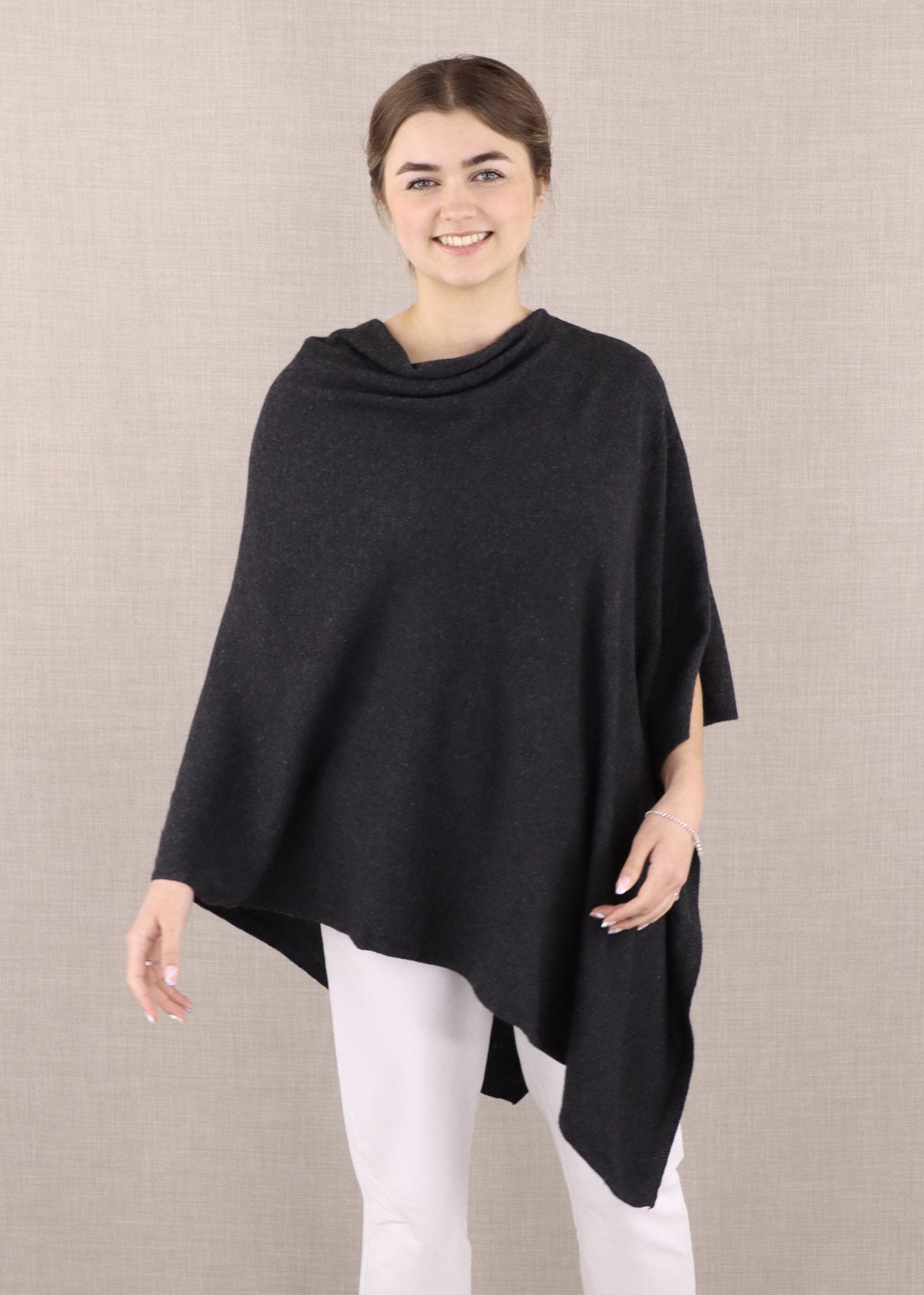 Cashmere Blend Poncho