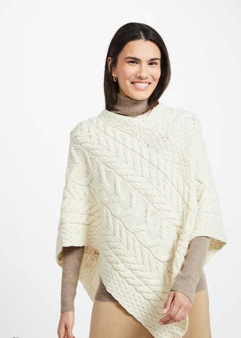 Supersoft Merino Knit Triangular Poncho