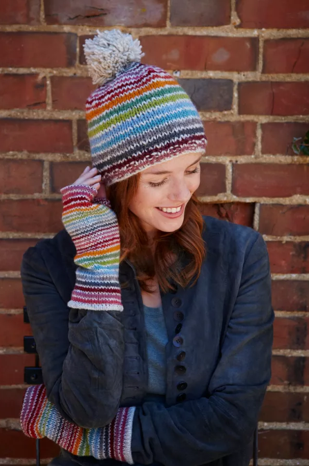 Hoxton Stripe Bobble Beanie