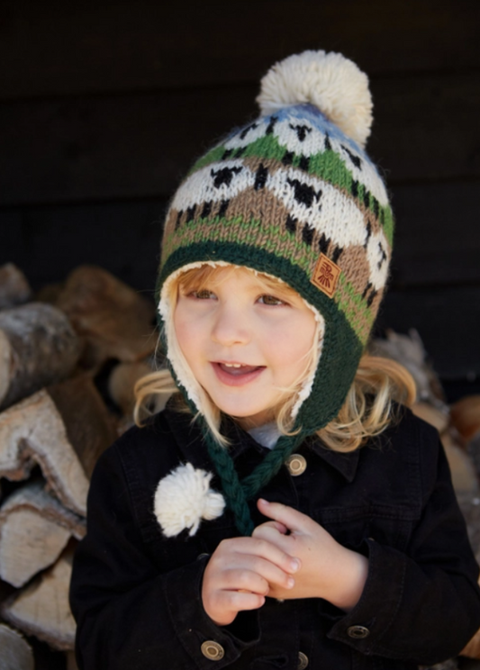 Kids Beanies Snowy Sheep Chullo