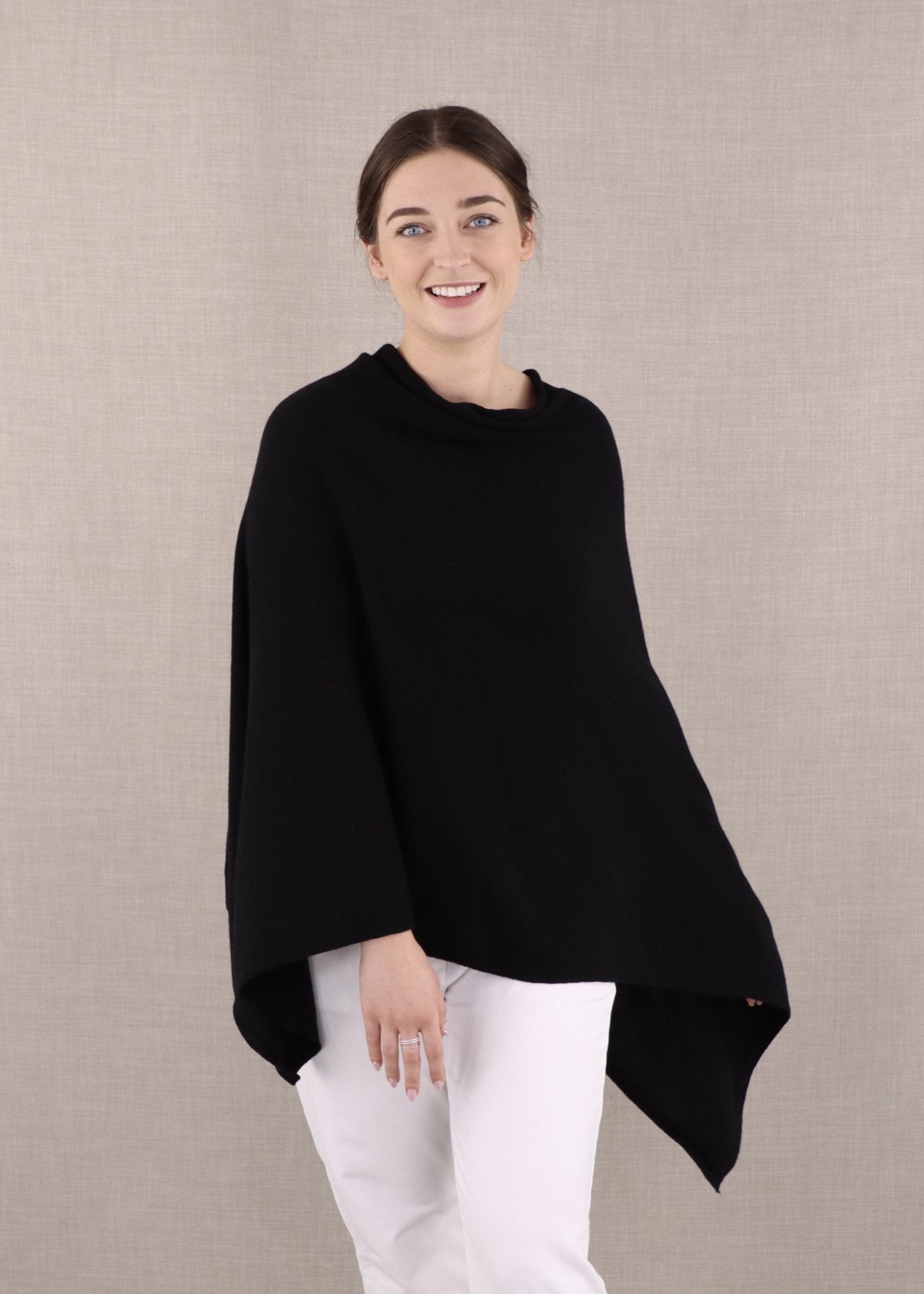 Cashmere Blend Poncho