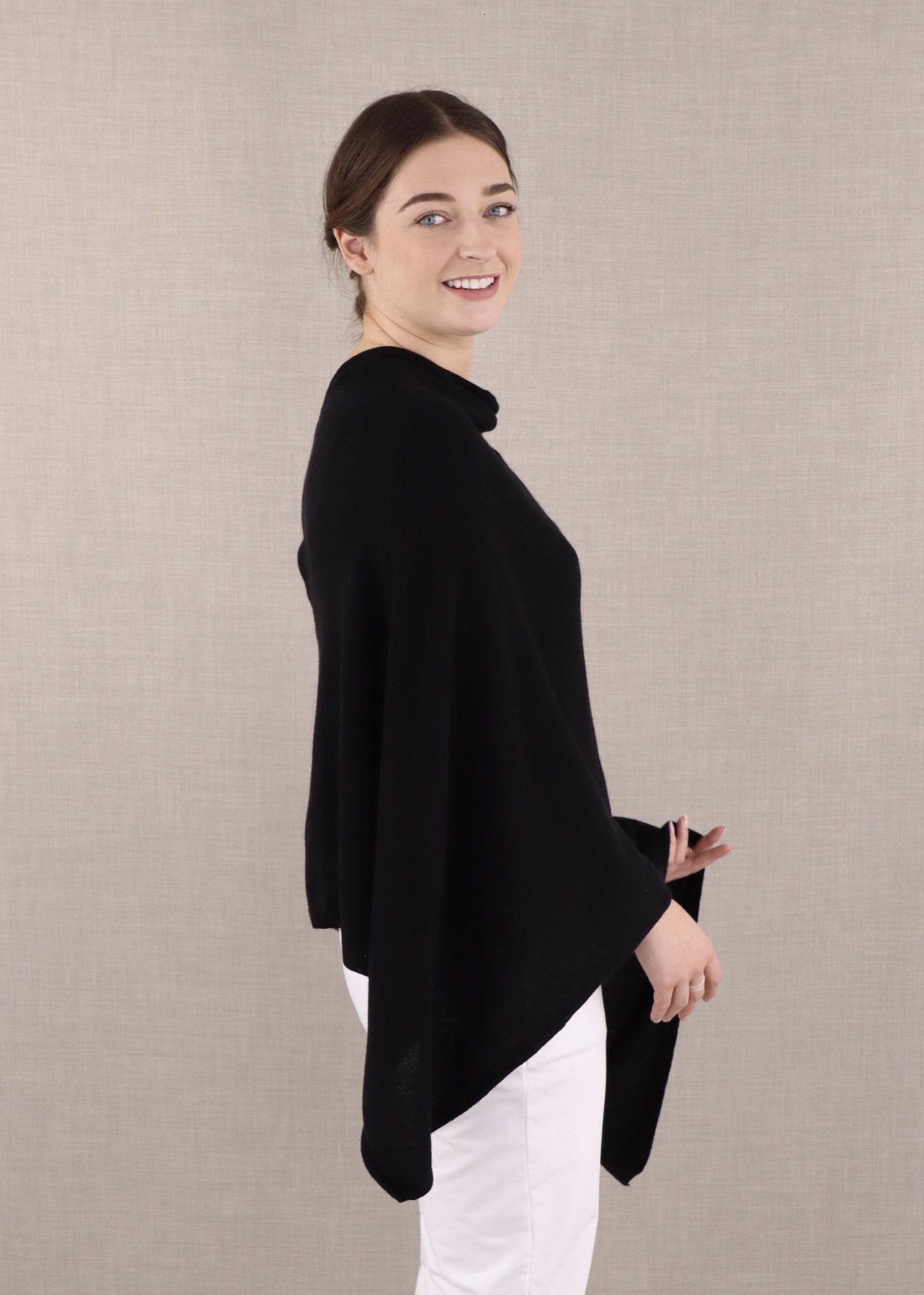 Cashmere Blend Poncho