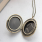 Cameo Locket - Black Rose