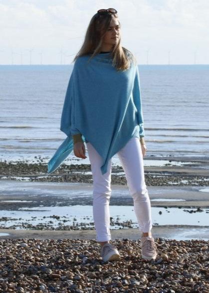 Cashmere Blend Poncho