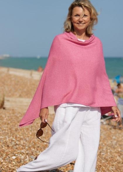 Cashmere Blend Poncho