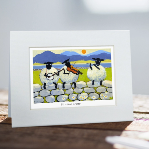 Greeting Card - Bl-Ewe Grass