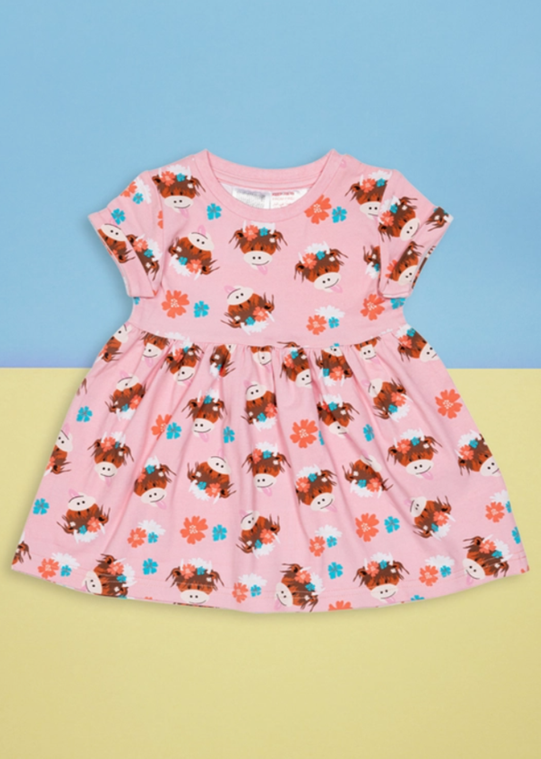 Bonnie Highland Cow Dress