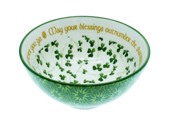 Clara Bowl - Shamrock Blessing