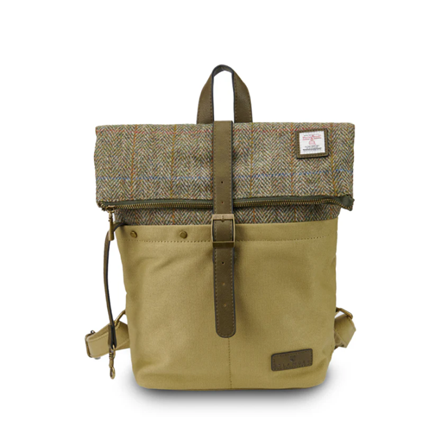 Harris Tweed Canvas Backpack
