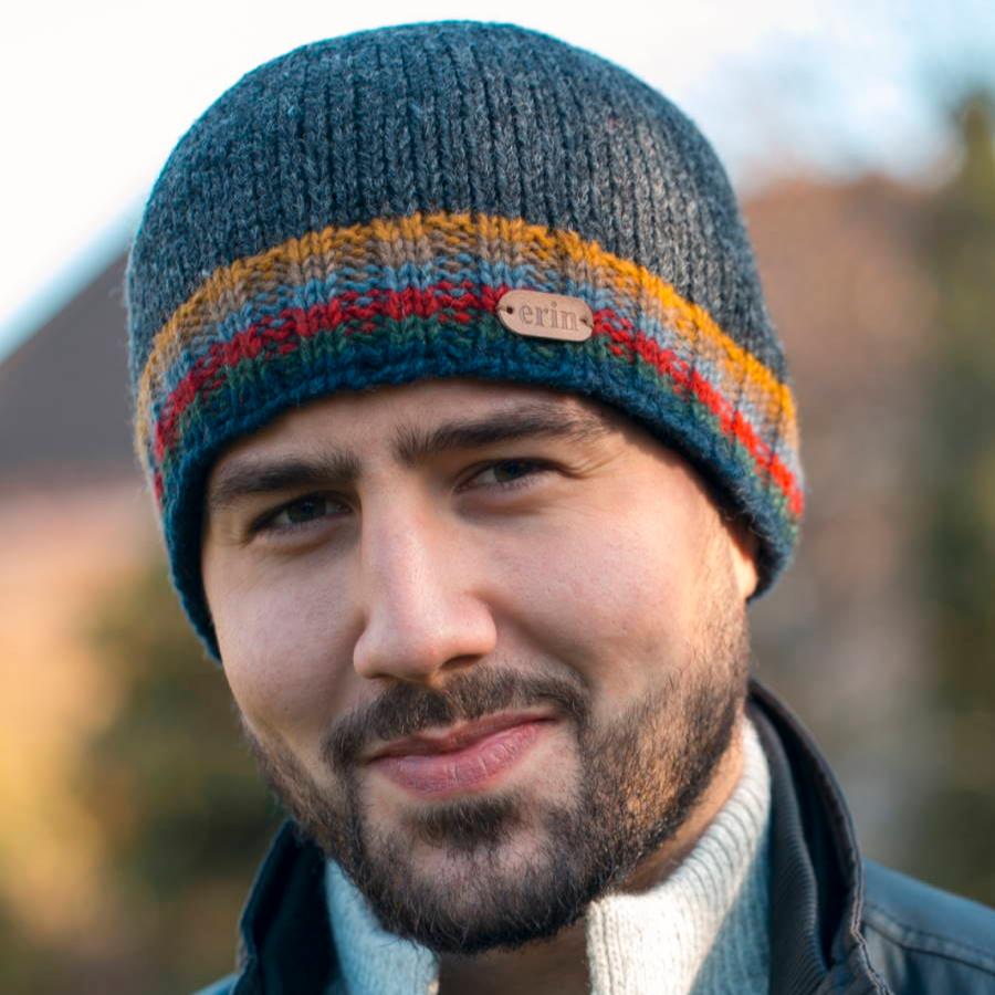 Knit men's beanie