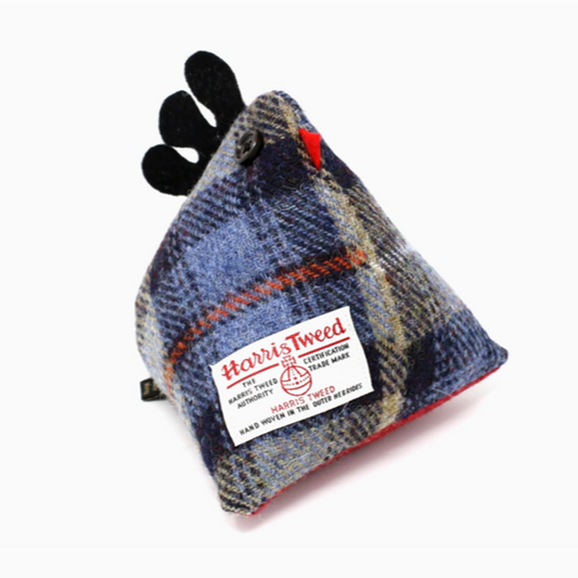 Harris Tweed Chicken Doorstop